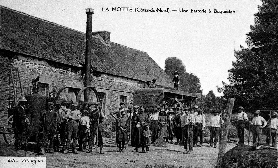 LA MOTTE,Une batterie à BOQUEDAN  vers 1900