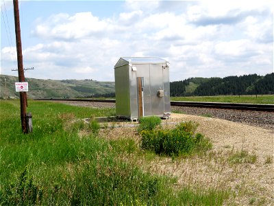 Railway Shed west of town photo