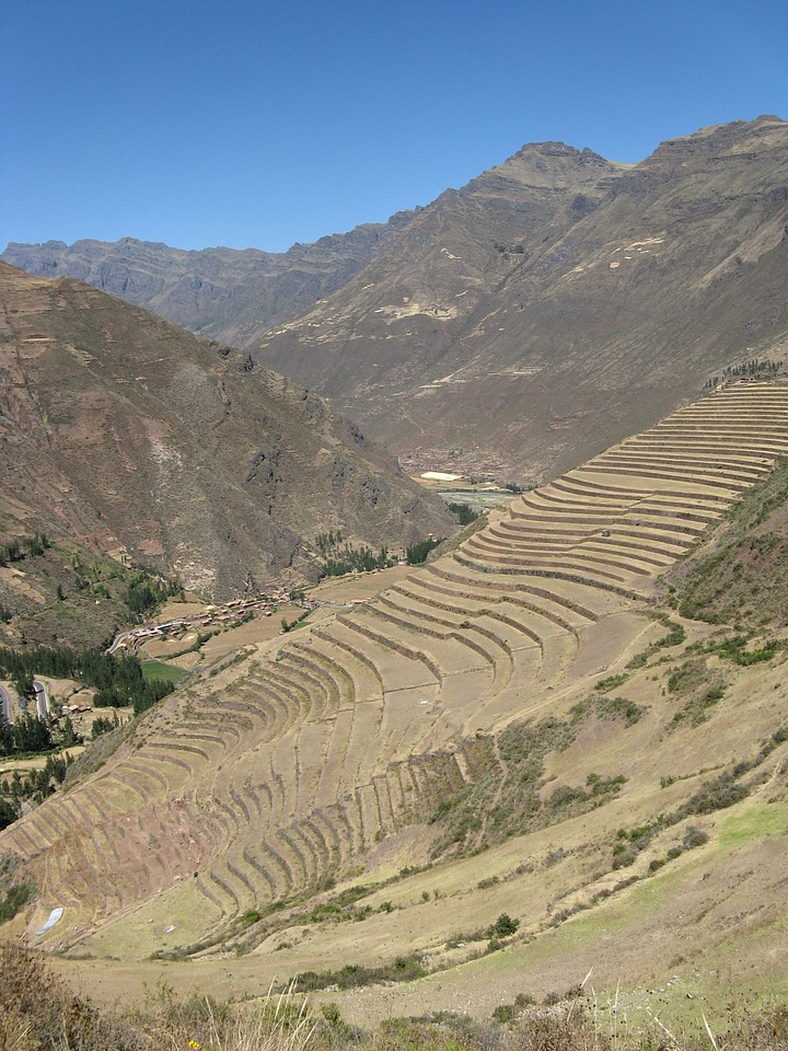 Terraces outside the village of Pisac, Sacred Valley, Peru