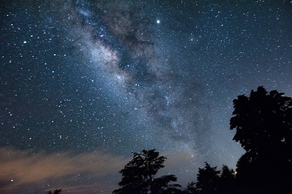 Milky way galaxy with stars and space dust in the universe