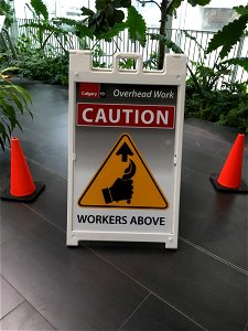 Caution Ice Cream Scooper overhead