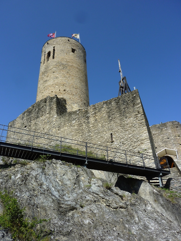 Martigny - Ancient castle with cylindrical tower