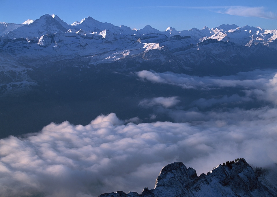 scenery of high mountain