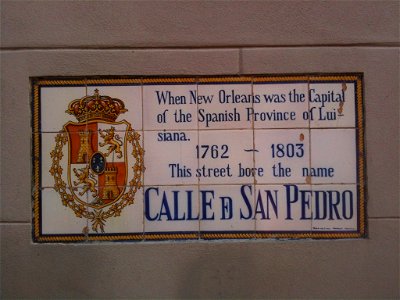 Street sign in New Orleans French Quarter