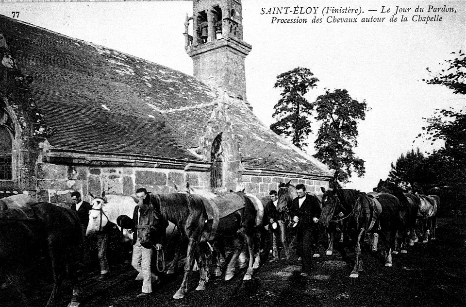 Procession des chevaux à Saint-Eloy