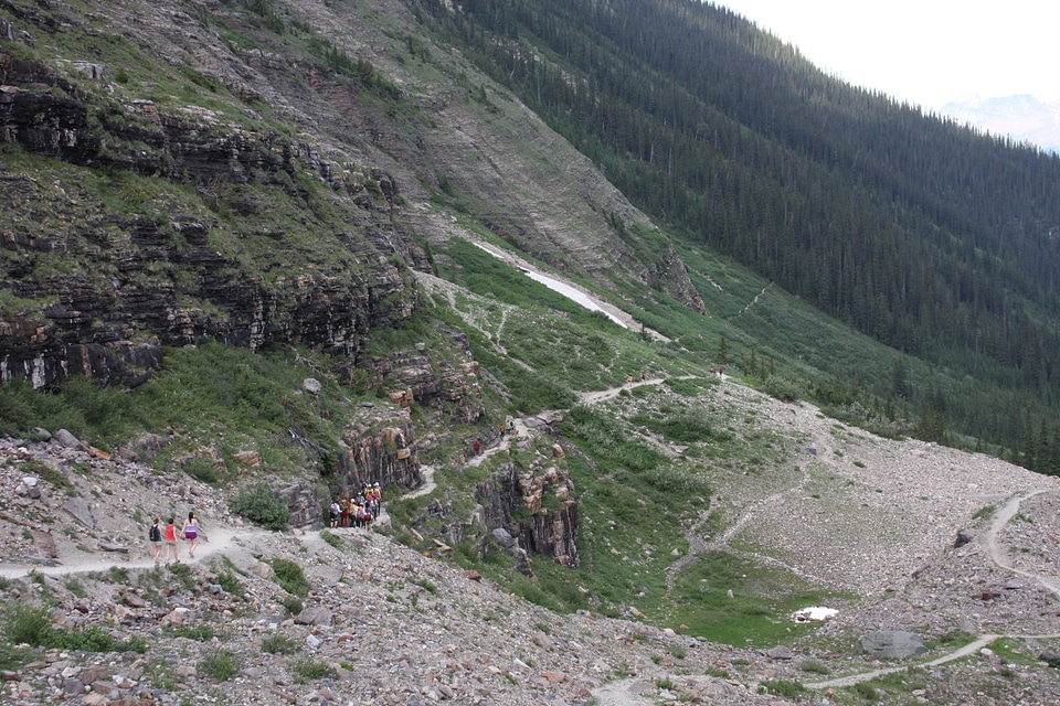 Hiking at Lake Louise, Banff National Park, Alberta, Canada