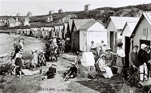 Trestraou La plage circa 1900 photo