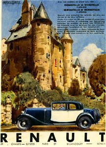 Publicité automobile RENAULT en 1931 photo