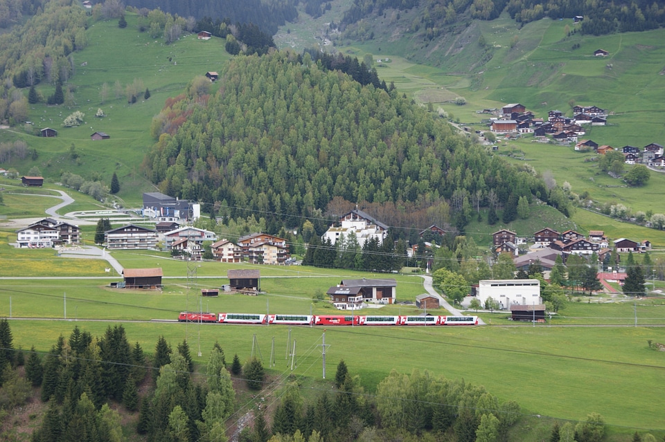 Glacier Express railway in Switzerland