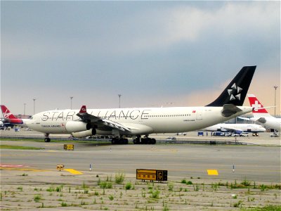 Turkish Airlines A340-300 at JFK photo
