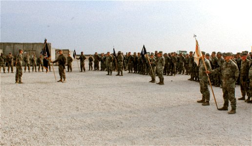 Patching ceremony of 1st Battalion, 125th Infantry Regiment