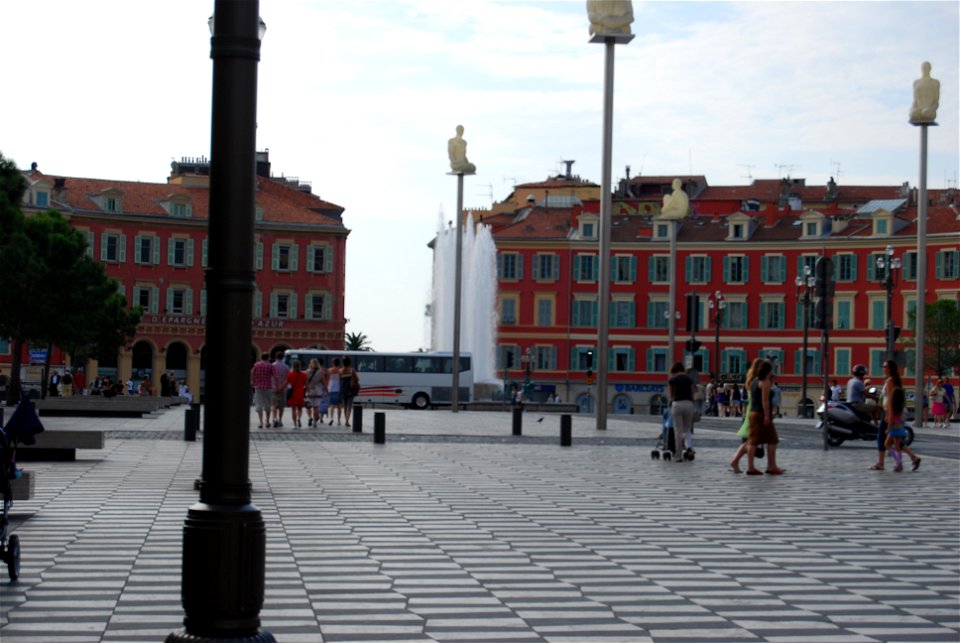 Main Plaza at the bottom of the street