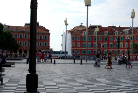 Main Plaza at the bottom of the street