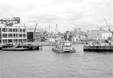 Crane Stores Lighter CSL 01 Arriving at Garden Island Boat Pound