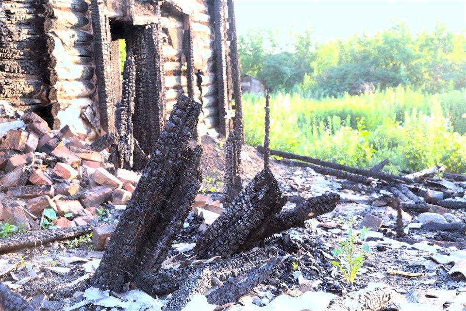 Site of a fire