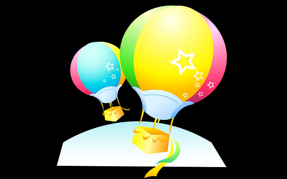 Hot air balloon icon