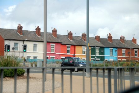 Colourful Houses - Blackpool - UK photo