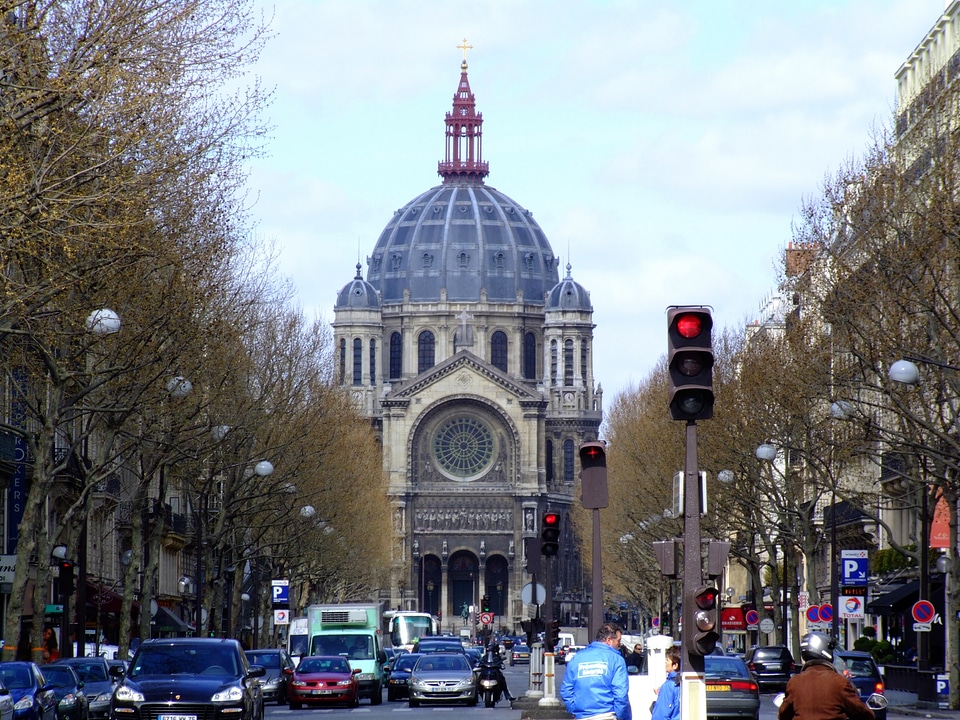 View on Saint - Augustin Church in Paris