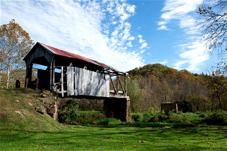 Knowlton Covered Bridge Remains
