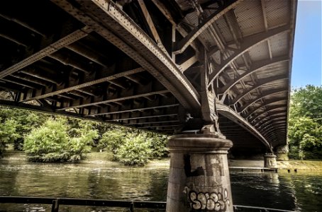 under the mühlen bridge (Colored) photo