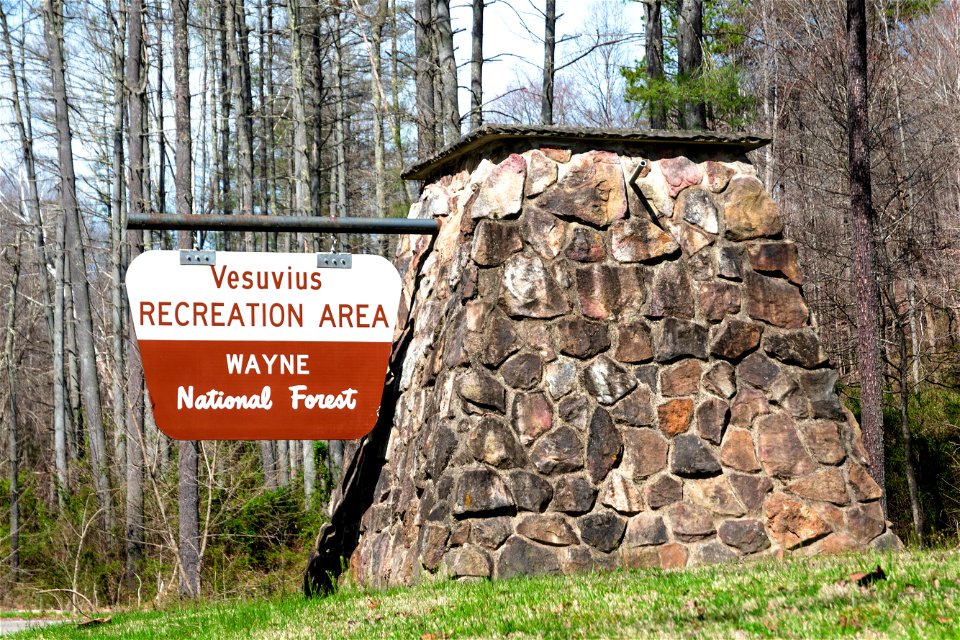 Lake Vesuvius Recreation Area Sign photo