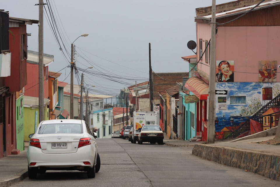 Colorful house in Valparaiso, Chile