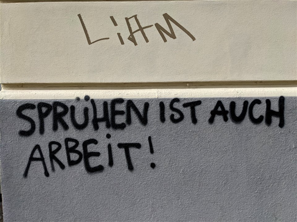 SPRÜHEN IST AUCH ARBEIT!