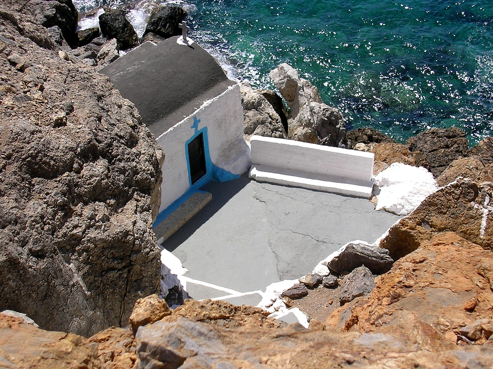 picturesque chapel on Leros island, Greece