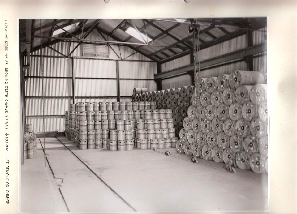RAN Mine Depot Swan Island - Building 113 - Depth Charge Stowage