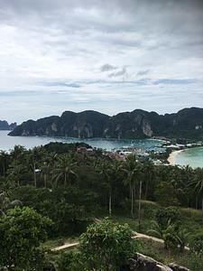 A scenic viewpoint from mountain top, Phuket, Thailand photo