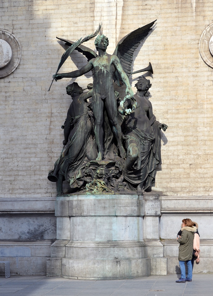 The Teaching of Art Statue by Charles van der Stappen