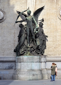 The Teaching of Art Statue by Charles van der Stappen