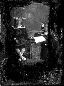 Two girls and book, n.d.