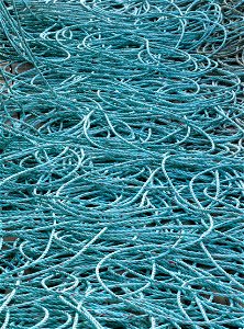Blue fishing ropes 1 photo