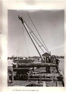 RAN Mine Depot Swan Island - Crane on Northern Pier