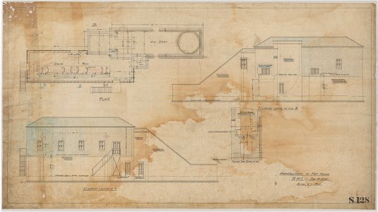 Arrangement of fan house, Richmond Main Colliery, Kurri Kurri, NSW