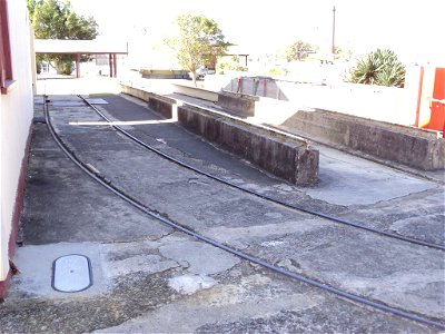 RAN Armament Depot Spectacle Island - Gun pound structure (foreground); covered way (9A) background