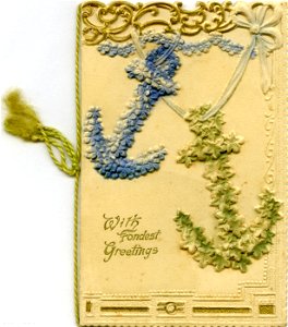 "With fondest greetings" - Christmas card