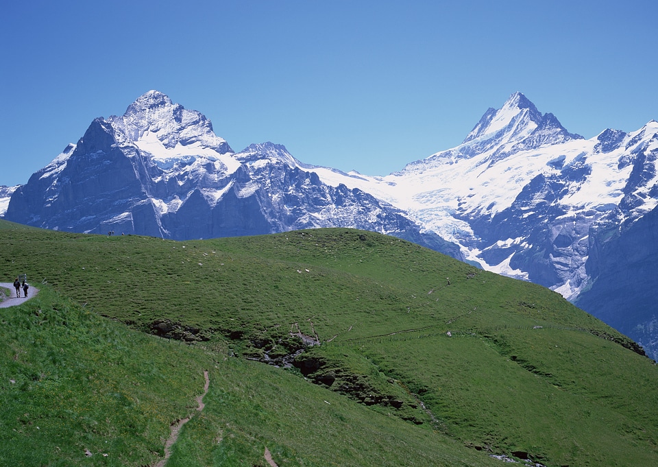Famous village Lauterbrunnen in swiss alps