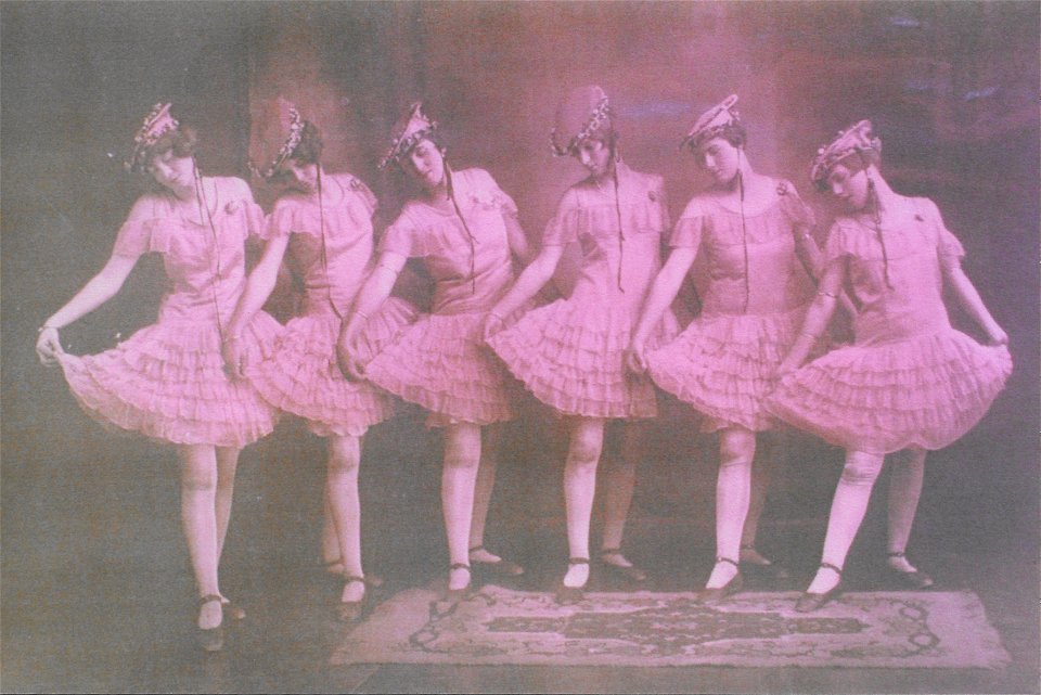 Demure dancing girls, [n.d.]