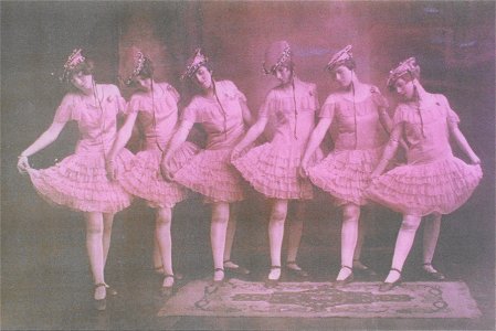 Demure dancing girls, [n.d.] photo