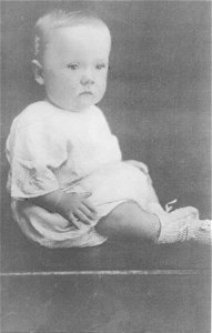 Seated baby photo