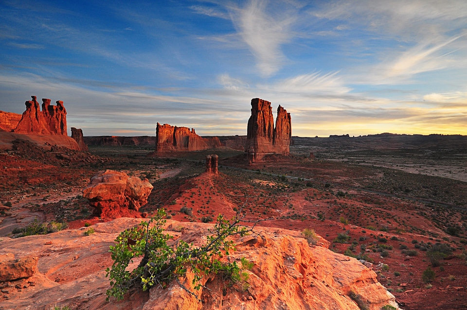 Courthouse Towers at Arches National Park Utah