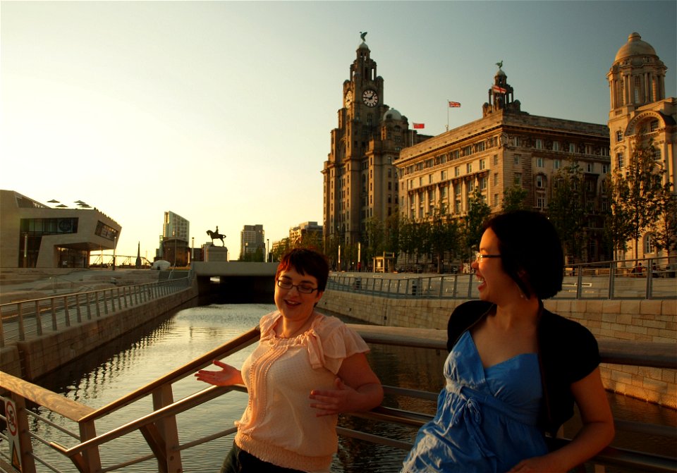 E.L. and S.H. at Pier Head
