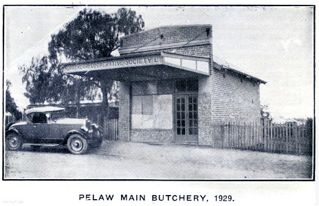 Kurri Kurri Co-operative Society Pelaw Main Butchery, 1929 photo