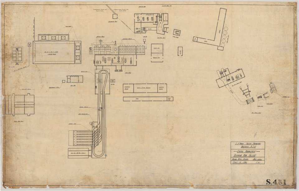 General arrangement, Richmond Main Colliery, Kurri Kurri, NSW, 3 September 1929