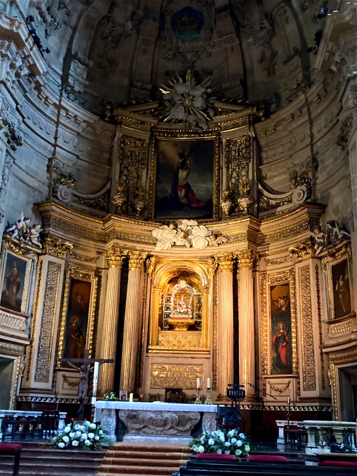Basilica of Santa María del Coro Interior, San Sebastian (Spain)