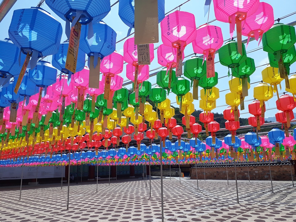Lantern Tongdosa Temple Yangsan South Korea