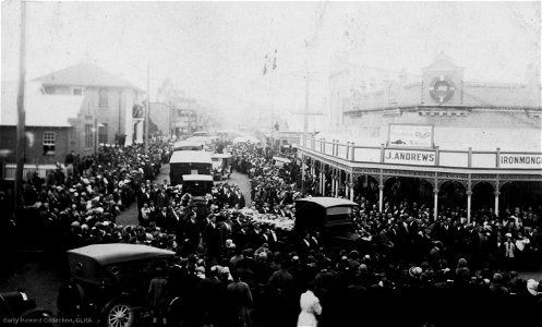 Bellbird Colliery Disaster funeral, Cessnock, NSW, 1923 photo