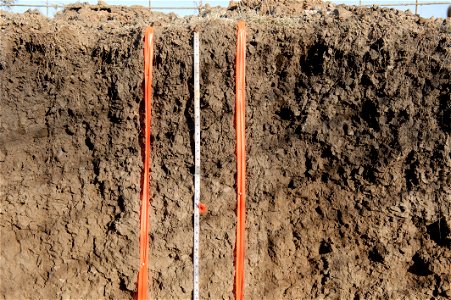 Measuring soil profile from the top